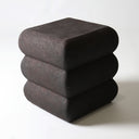 Fibreglass Stack Stool Black side view