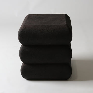 Fibreglass Stack Stool Black