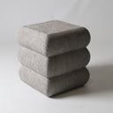 Fibreglass Stack Stool Grey side view