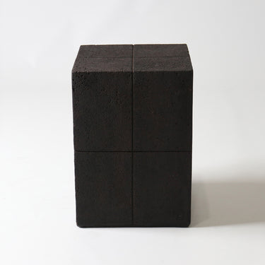 Fibreglass Quad Stool Coffee Black