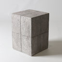 Fibreglass Quad Stool Grey side view