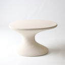 Fibreglass Eclipse Coffee Table Off White Textured