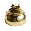 Gold Bow Knot Trinket Box