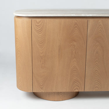 Axis Marble Sideboard, angled view