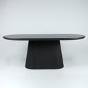 Contour Ribbed Dining Table, full view of the two metre top