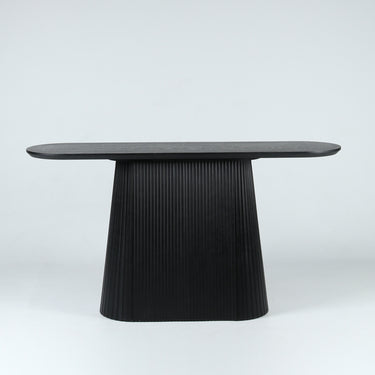 Contour Ribbed Console Table, full front view
