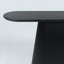 Contour Ribbed Console Table, detail of the ribbed base