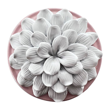 Gloss White Petal Trinket Box Pink styled