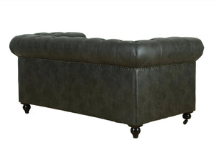 Chesterfield 2 Seater Sofa - Charcoal
