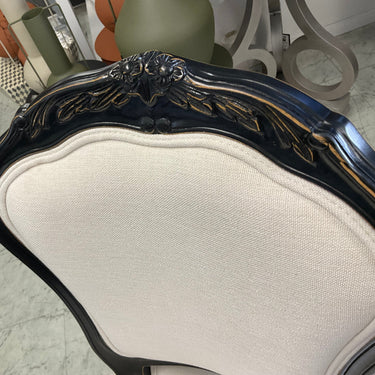 French Louis Dining Chair - Black