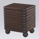 Ridge Bedside Table in Chocolate mango wood - Online8 New Zealand