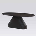 Form Dining Table 200cm in black mango wood