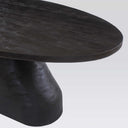Form Dining Table 200cm in black mango wood, detail view
