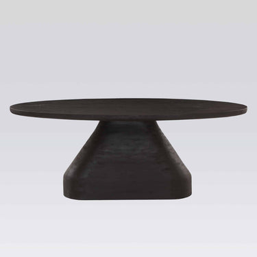 Form Dining Table in black, showing the base and 200cm top
