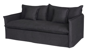 Chantilly 2 Seater Slipcover Sofa - Charcoal