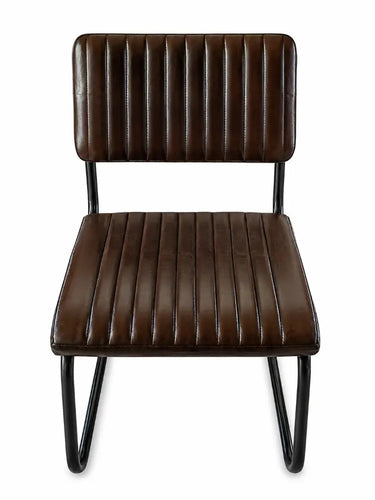 Classic Cantilever Leather Dining Chair