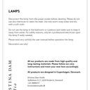 Kristina Dam Geometric Table Lamp in an interior setting