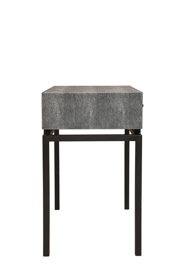 CLARENCE Gaines Bedside w/1 Drawer - Charcoal Shagreen