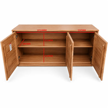Kansas 3 Door Buffet Table  - Medium