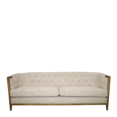 Regal 3 Seater Sofa - Natural Weave / History Oak
