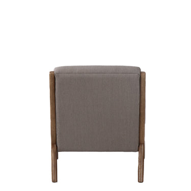 Luca Occasional Chair - Black & Natural Pin Stripe / Black
