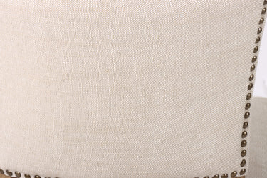 Belle Fabric Dining Chair - Antique White / History Oak