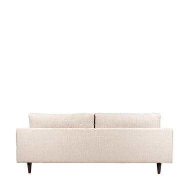 Loft 3 Seater Sofa - Sand Fabric with Oak Legs