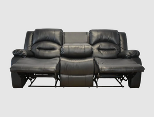 Lara Three Seater Recliner with cup holder
