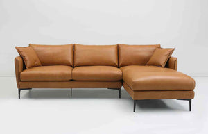 Triumph Leather Sofa with Chaise