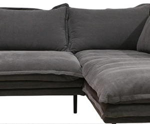 Louis Modular Slip Cover Sofa - Charcoal
