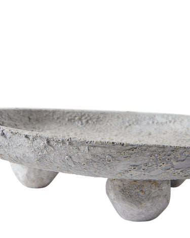 Reactive glaze and sphere feet detail on the MUUBS Luna tray