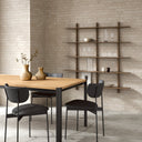 MUUBS Oni dining chair side view showing organic backrest