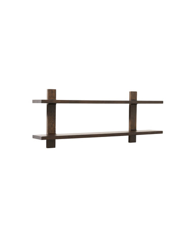 Smoked oak grain detail on the MUUBS Tay shelf