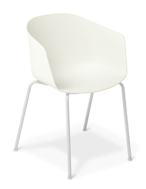 Max Tub 4 Legs Chair-White