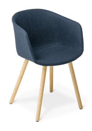 Max Tub Timber Lages Chair - Fully Upholstered