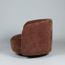 Harlow Swivel Chair in tobacco, side profile