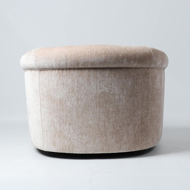 Cove Swivel Occasional Chair Antique Ivory back view