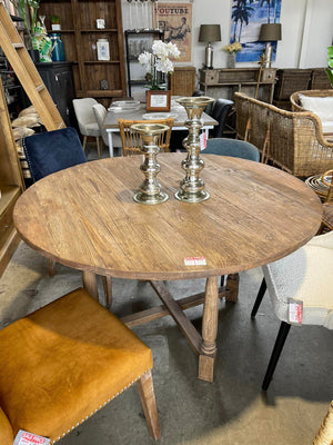 Old Elm Round Dining Table