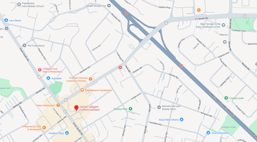 Online8 showroom location map — 29 Charles Street Papatoetoe Auckland