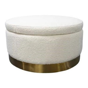 Boucle Ottoman With Storage