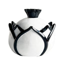 Petal White and Black Trinket Box