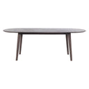 PURE Maui extending dining table 2.2m in solid rustical oak with carbon finish