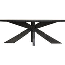 PURE Sarah Ellipse oval dining table 2500mm in weathered oak