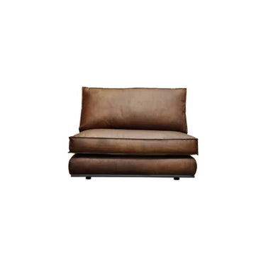 Senna Buffalo Leather Back Piece - Light Brown
