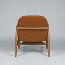 Sable Leather Armchair Cognac Leather detail