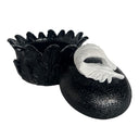 Plumage Black and White Trinket Box side