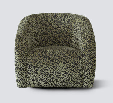Crown Swivel Chair - Olive/Black