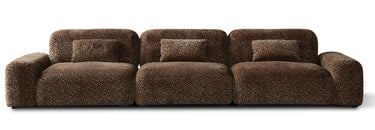 Arcadia Leopard Print Sectional 3 Seat Sofa