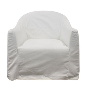 Elisee Slipcover Sofa Chair - Cream