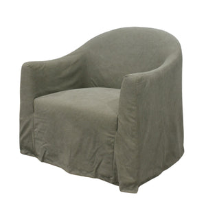 Elisee Slip Cover Sofa Chair - Forest Green